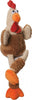 GoDog Checkers Rooster with Chew Guard Technology Dog Chew Toy