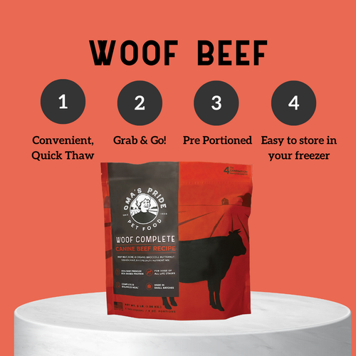 Oma's Pride Woof Complete Canine Beef Recipe