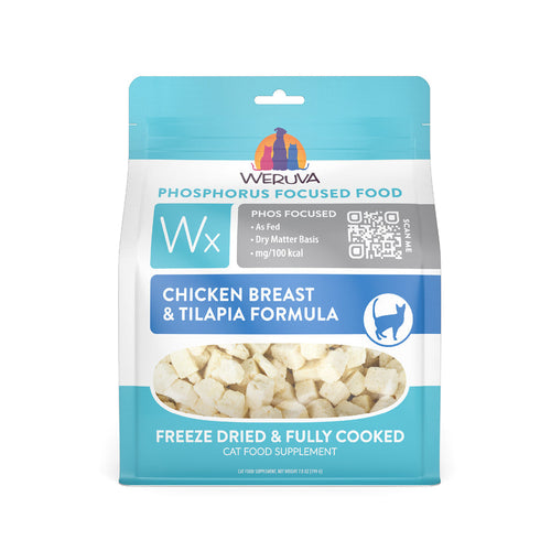 Weruva Wx Phos Focused Chicken Breast & Tilapia Freeze Dried Formula for Cats