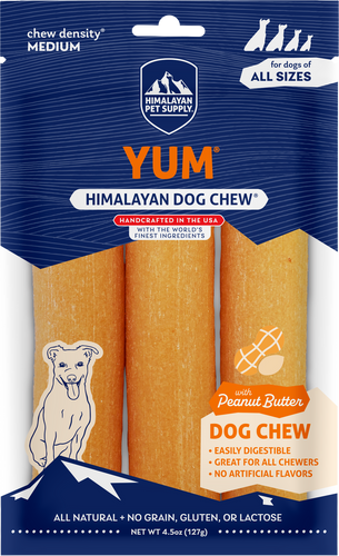 Himalayan Dog Chew YUM Peanut Butter Dog Treats