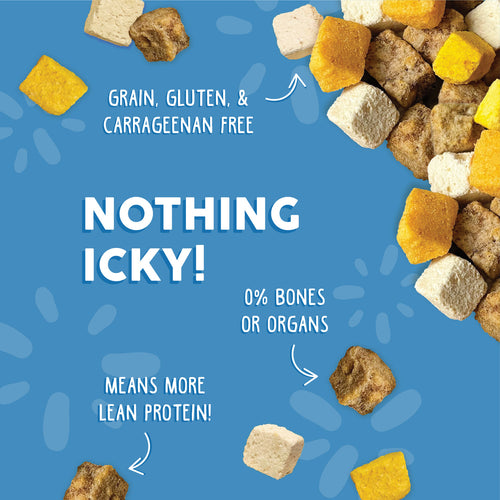 Weruva Feeling Farmy Freeze Dried with Chicken Breast, Egg & Pumpkin Dog Food