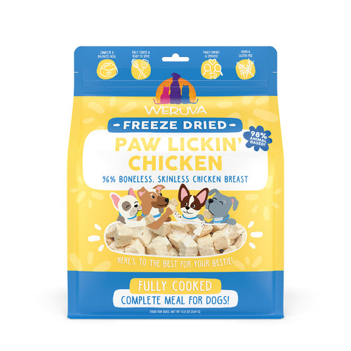 Weruva Dog Freeze Dried  Paw Lickin Chicken Freeze Dried
