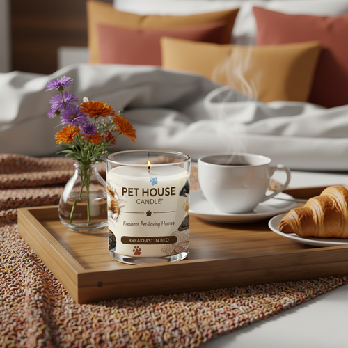 Pet House Breakfast In Bed Candle