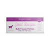 Green Juju Goat Recipe Frozen Patties & Sliders for Dogs